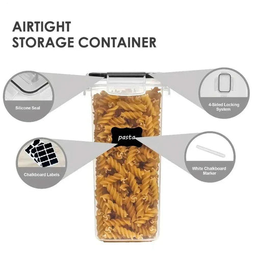 12-piece food storage containers with lids from ShopHub NZ, clear plastic containers for fridge or pantry organization