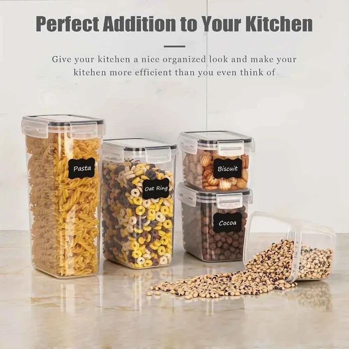 12-piece food storage containers with lids from ShopHub NZ, clear plastic containers for kitchen organization and freshness