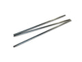 Set of three durable stainless steel rods, perfect for construction or DIY projects.