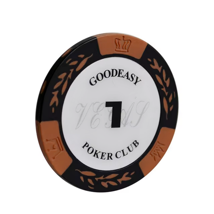 Set of 25 colorful 14g poker chips and tokens for casino poker games, featuring dealonline.co.nz branding.