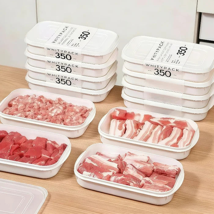 Set of 20 ShopHub NZ 350ml airtight food storage containers with secure lids, ideal for keeping food fresh and organized.