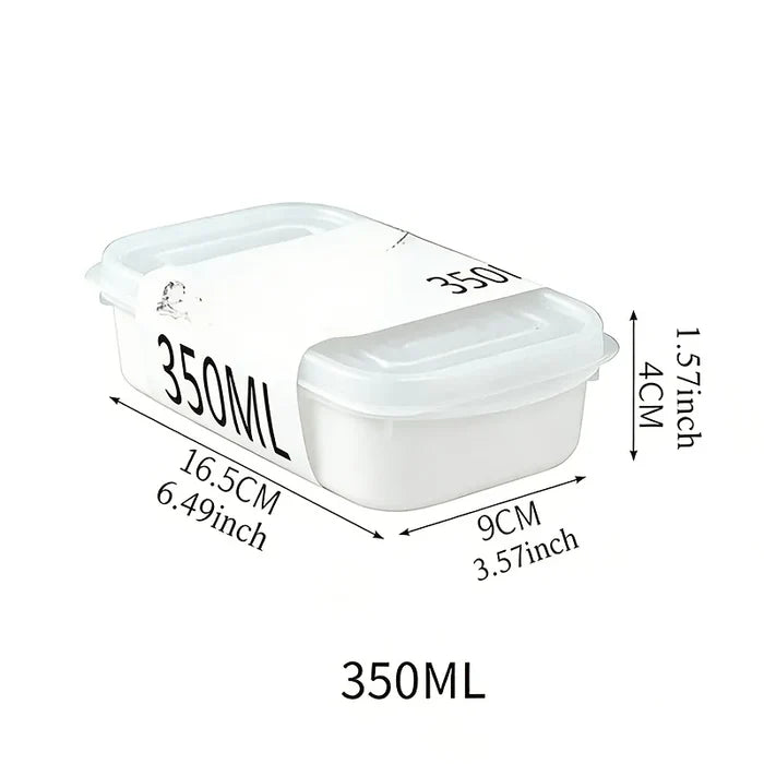Set of 20 ShopHub NZ 350ml airtight food storage containers with clear lids for organizing kitchen and pantry.