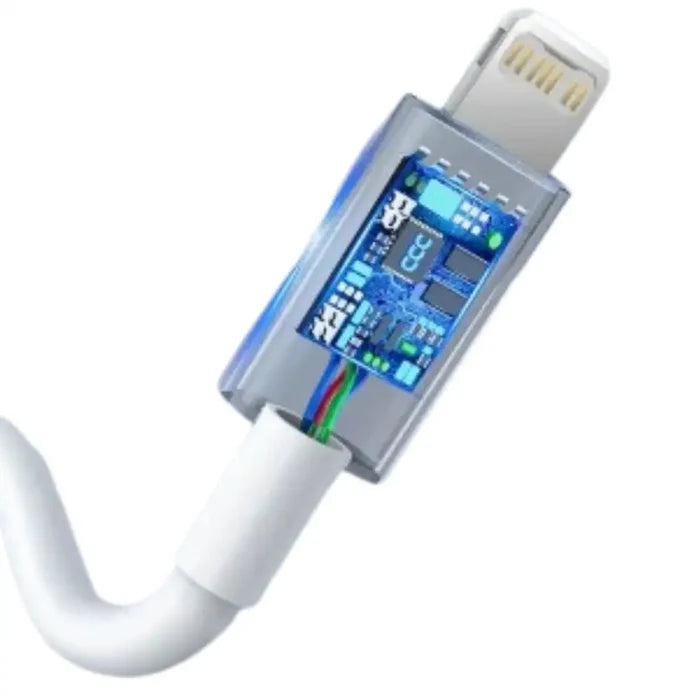 Habicare 20W PD USB-C to Lightning charger cable for iPhone, high-speed charging and durable design.
