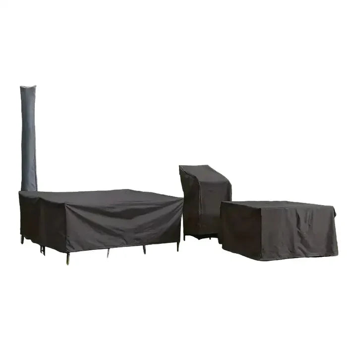 Habicare 210D Oxford waterproof garden table cover, UV and windproof, shown in a size suitable for outdoor tables.