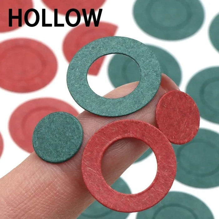 Set of 50 red 21700 battery terminal gaskets for batteries, suitable for ensuring secure connections and preventing leaks.