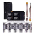 Set of 25 mini precision screwdrivers for watch repair, featuring small, detailed watch tools from That Watch Shop.