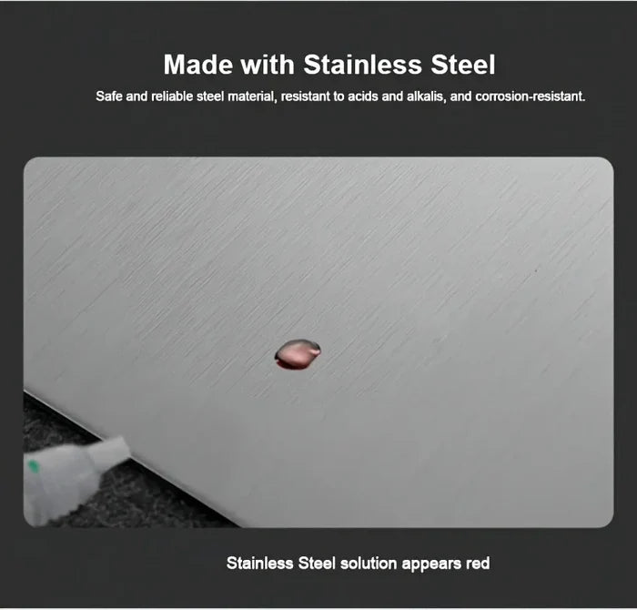 Two stainless steel chopping boards in a set, durable kitchen cutting boards from ShopHub NZ, suitable for food preparation.