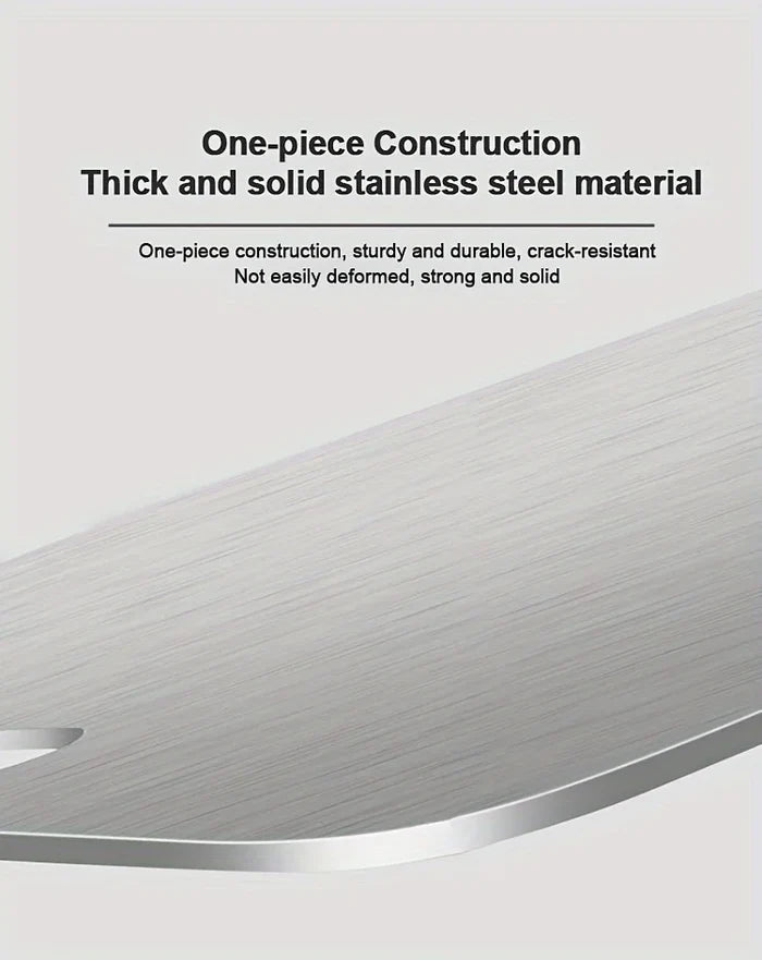 Two stainless steel chopping boards in a set, featuring smooth surfaces and sturdy edges for kitchen food prep.