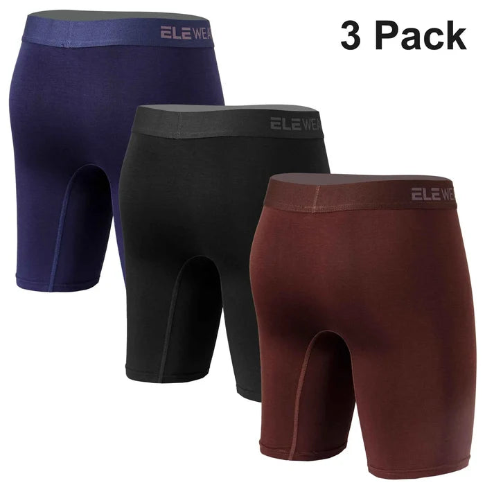 Three-pack men's breathable modal boxer shorts by ShopHub NZ, soft and comfortable underwear for everyday wear