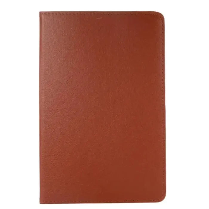 Brown 9eight5 rotating case for Samsung Galaxy Tab, featuring 360° swivel design and protective cover by Habicare.