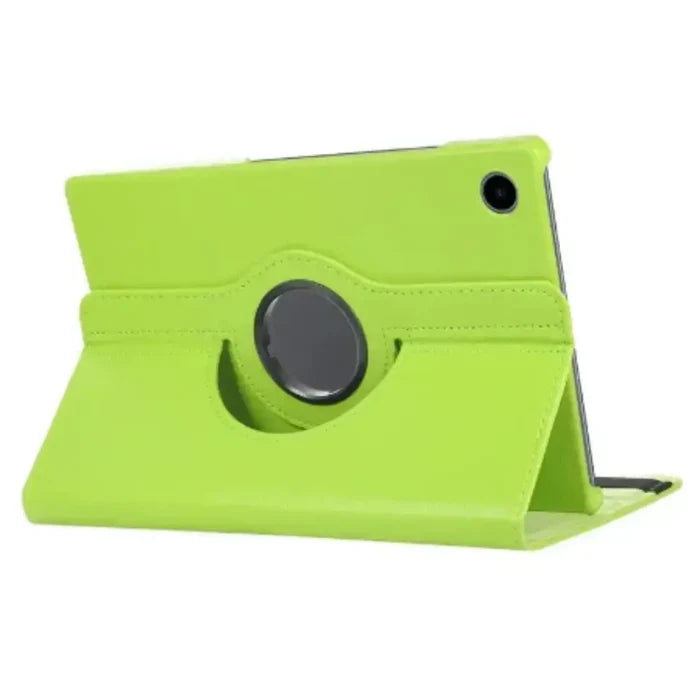 Green 360° rotating case for Samsung Galaxy Tab by 9eight5 from Habicare, featuring versatile protective design.