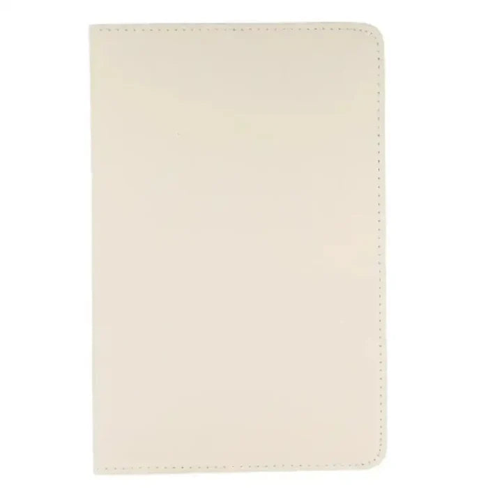 White 360° rotating case for Samsung Galaxy Tab by 9eight5, designed by Habicare to protect and enhance tablet usability.