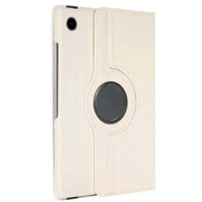 White 360° rotating case for Samsung Galaxy Tab by 9eight5, designed for Habicare Galaxy Tab protective cover.