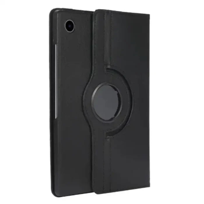 Habicare 9eight5 360° rotating tablet case for Samsung Galaxy Tab series in various colors, with adjustable stand and protective cover.