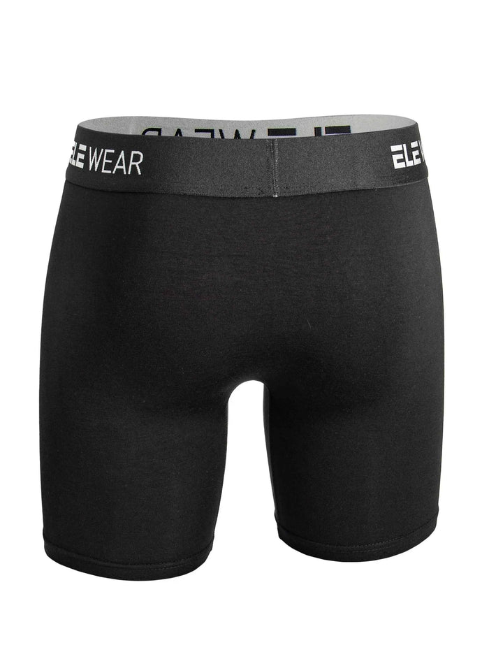 Three bamboo men's boxer briefs in long boxer brief style, featuring breathable and comfortable fabric from ShopHub NZ.