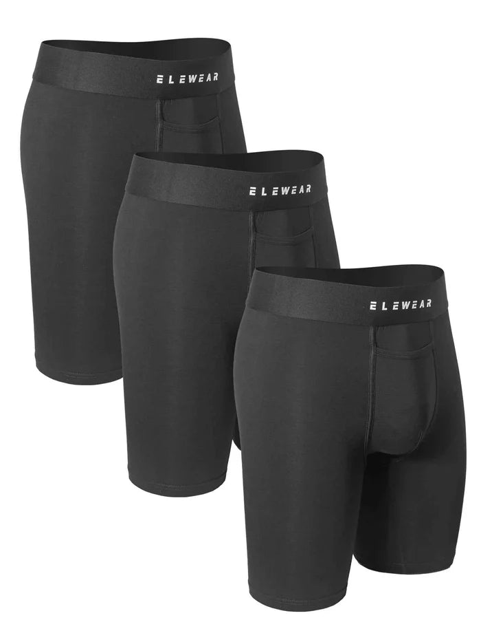 Men's breathable modal boxer shorts with opening, comfortable men's underwear set, stylish and soft fabric for everyday wear.