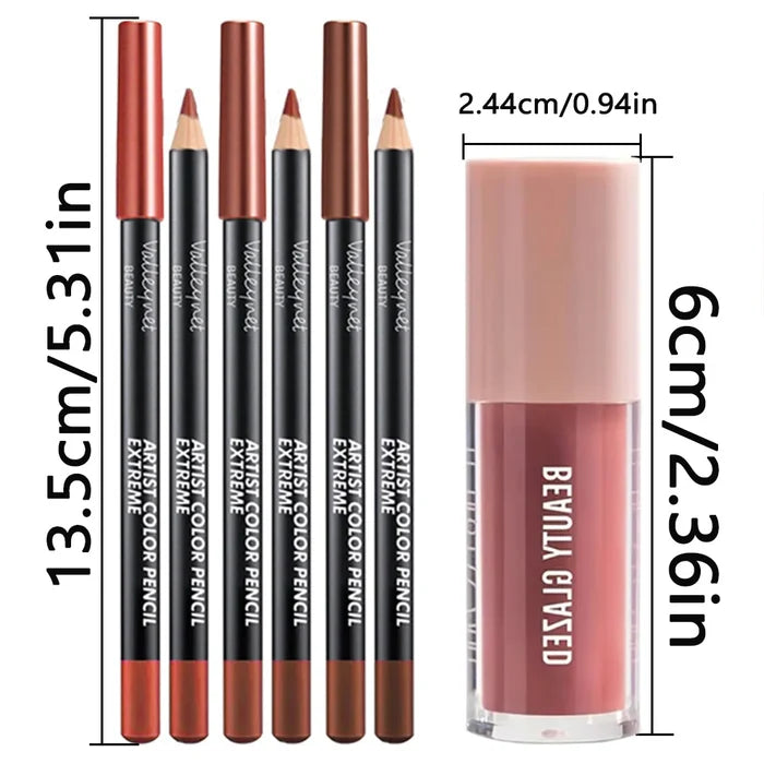 Set of four makeup lip combo set with various lipstick shades from ShopHub NZ, displayed in a sleek, organized arrangement.