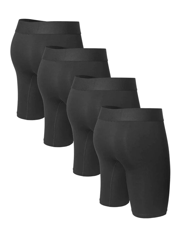 Men's modal boxer shorts, breathable 4-pack with opening, stylish and comfortable men's underwear by ShopHub NZ.