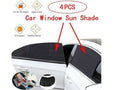 Set of four dealonlinenz mesh sun shade covers for car front and rear side windows, providing UV protection and privacy.