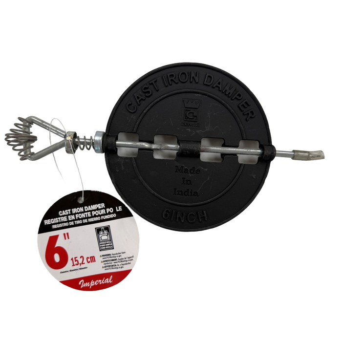 6 inch diameter  stove damper