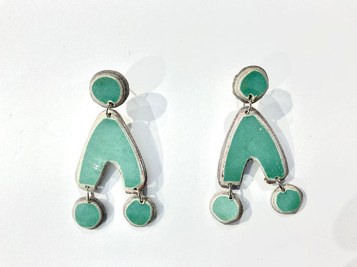 Quazi Design - Blue Paper Earrings