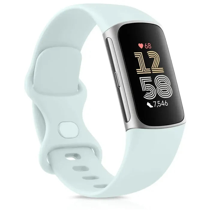 Habicare adjustable TWS strap for Fitbit Charge 5/6 in two sizes and 19 colors, featuring a comfortable fit and stylish design.
