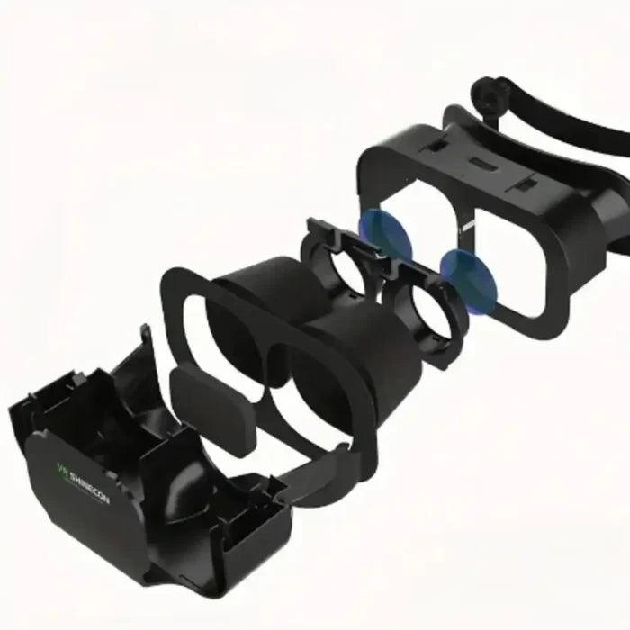 Habicare 9eight5 adjustable VR glasses designed for immersive movies and gaming experiences, featuring a sleek, comfortable fit.
