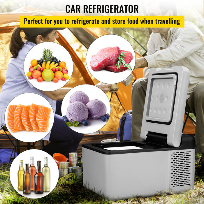 Adventure-Ready 10 Qt Portable 12V Car Fridge & Freezer with APP Control