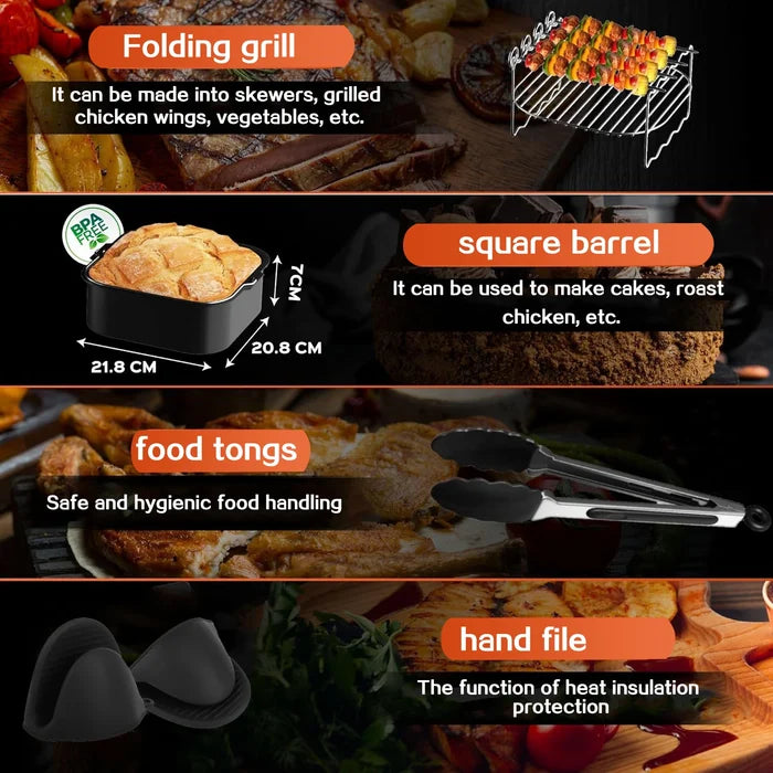 Air Fryer Accessories For Cosori 5.5L, Cecotec 6L, 6.5L, Ninja 6.2L