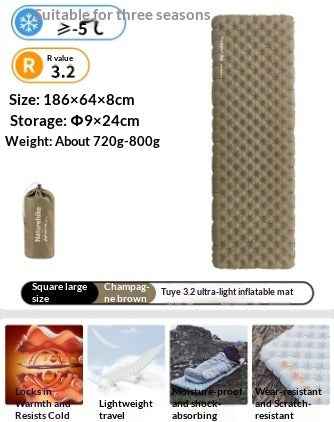 Mead's Supply & Equipment Outfitters air mattress mat with inflated surface and sturdy design for camping or guest use