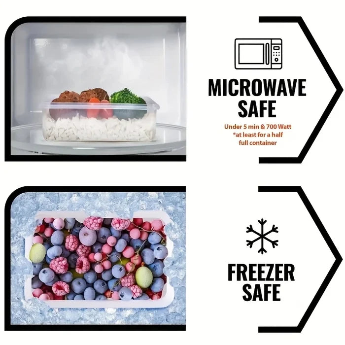 Set of four ShopHub NZ airtight food storage containers with secure lids, ideal for kitchen organization and freshness.