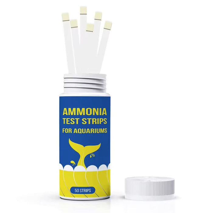 9eight5 aquarium ammonia water test strips used for measuring ammonia levels in fish tank water.