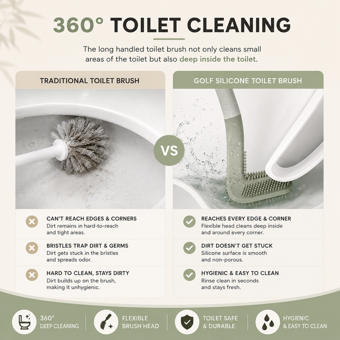 AquaSweep™ Toilet Cleaning Golf Brush