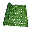Artificial green leaf fence privacy panels by Habicare, 1m and 3m lengths, with lush faux foliage for outdoor privacy.