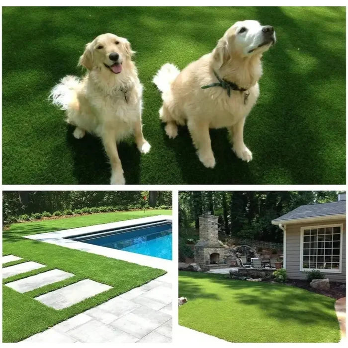 Habicare synthetic grass mat for indoor and outdoor use, 1-5 meters, realistic artificial grass with lush green blades