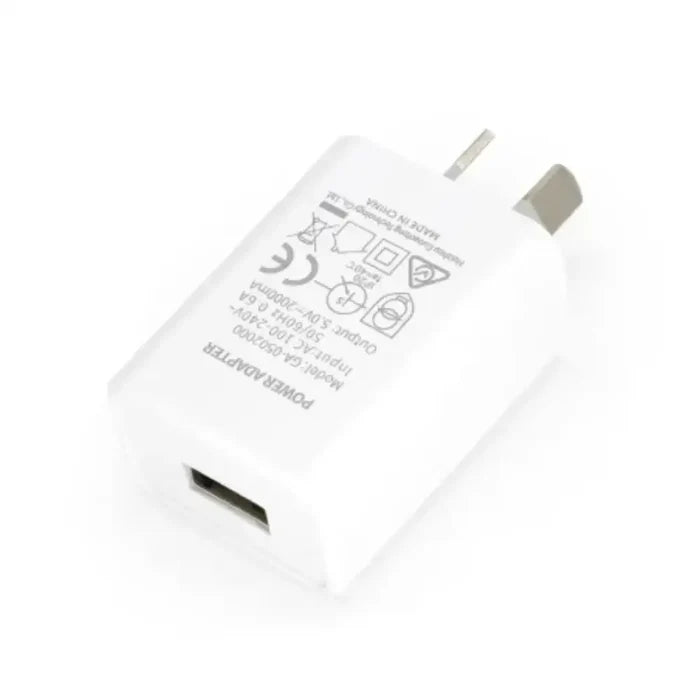 Habicare AU travel adapter with USB charger, 5V 1A/2A, compact TWS design for international travel compatibility