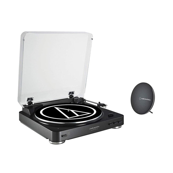 Audio Technica AT-LP60SPBT Wireless Turntable & Speaker Bundle, Black