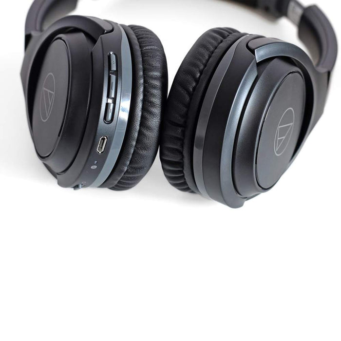 Audio Technica ATH-S200BTBK SonicFuel Wireless On-Ear Headphones, Black