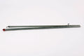 Set of two galvanized steel tent poles with hooks, featuring red and black end caps for secure attachment.