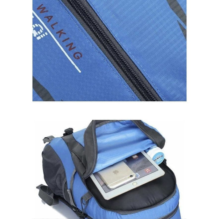 Red and black 9eight5 backpack with adjustable straps and multiple compartments, perfect for everyday use.