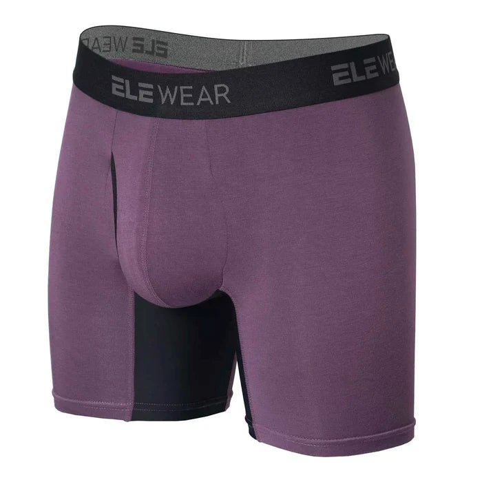 Breathable bamboo men's boxer shorts in plus size with a comfortable fit, featuring a soft waistband and natural fabric texture.