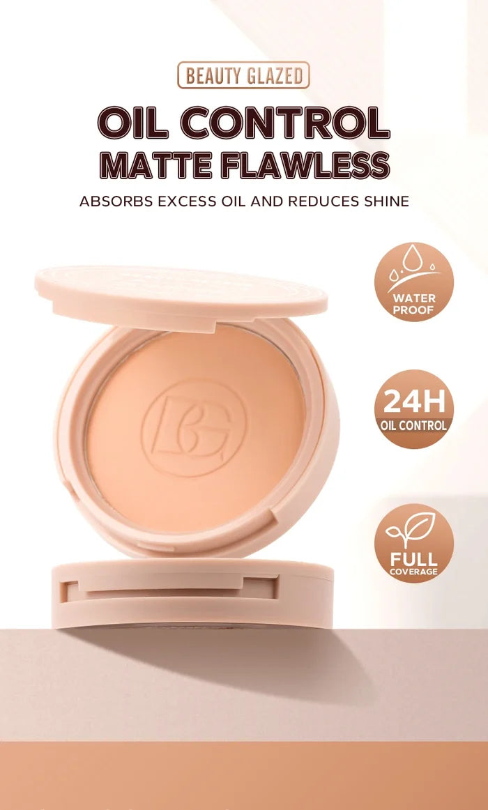 Matte face powder by ShopHub NZ with oil control and a smooth, natural finish for makeup application.