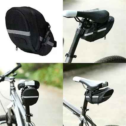 ECOTREK lightweight bicycle saddle bag with Velcro strap, suitable for MTB, road bike, and e-bike cycling accessories.