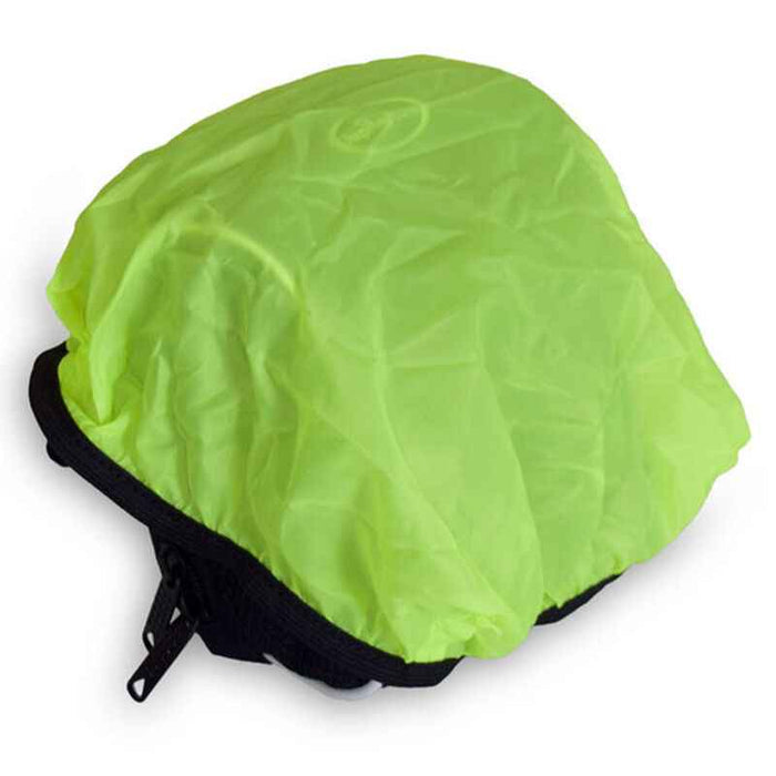 ECOTREK bike seat saddle bag with rain cover, multifunctional cycling accessory featuring 6 pockets for storage.
