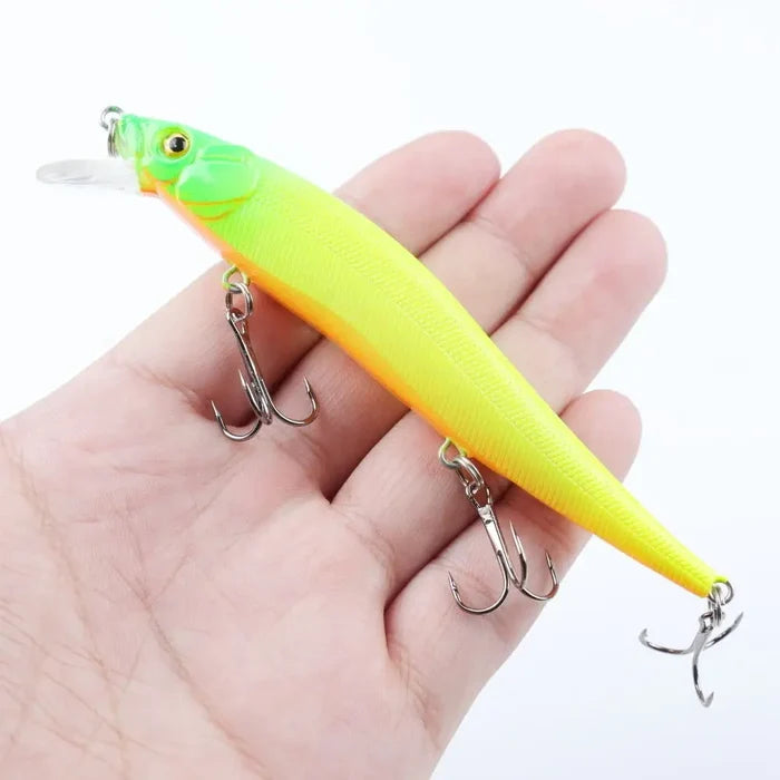 Habicare Bionic Hard Fishing Lure with 3D Eyes, SS type, 11.5cm, 14g, shown in the image with multiple lures.