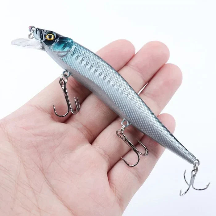 Habicare Bionic Hard Fishing Lure with 3D eyes, SS type, 11.5cm, 14g, shown in a set of 5 or 10 pieces