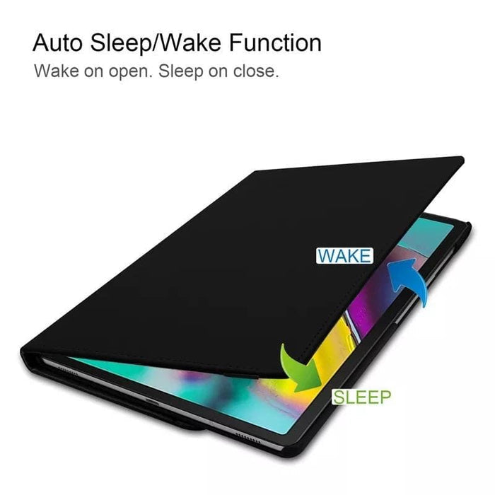 Black protective cover for iPad Pro 12.9-inch 6th and 5th generation by 9eight5, showing the sleek exterior design.