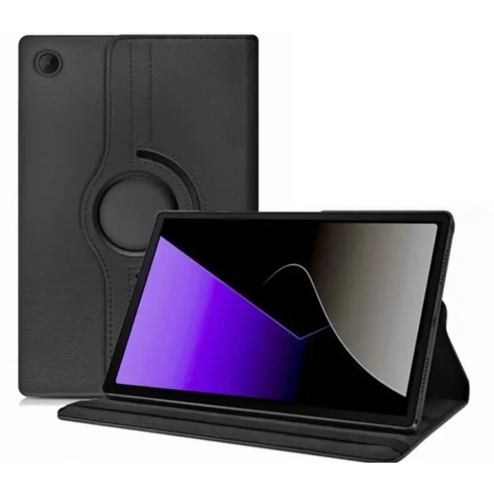Black protective cover for Samsung Galaxy Tab A11 8.7 inch (2025) by 9eight5, showing the tablet with the cover on.