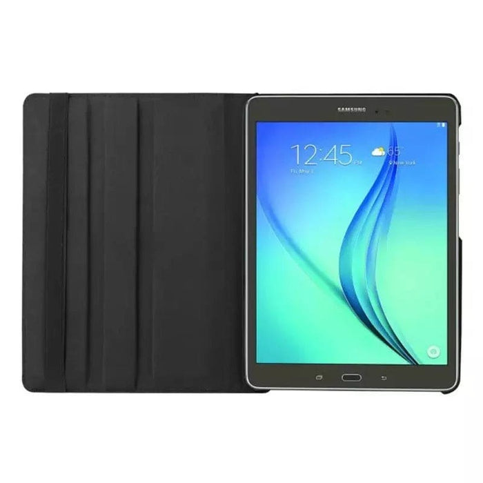 Black protective cover for Samsung Galaxy Tab S2 9.7-inch T810/T815 by 9eight5, showing the case fitted on the tablet.