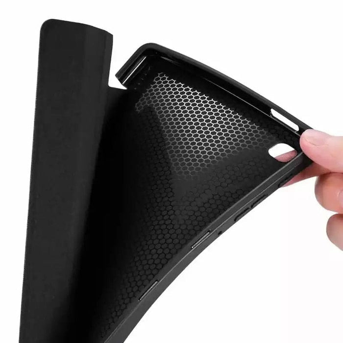 Black silicone cover for Samsung Galaxy Tab S8 11-inch (2022) by 9eight5, designed for X700/X706 model, provides protection and style.